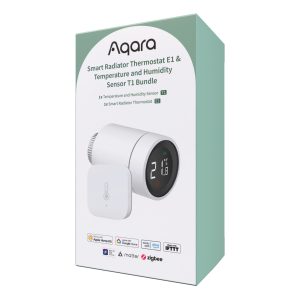Aqara Smart Radiator Thermostat E1 & Temperature and Humidity Sensor T1 Bundle