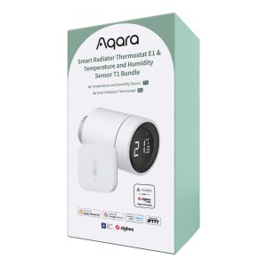 Aqara Radiator Thermostat E1 & Temperature and Humidity Sensor T1 Bundle