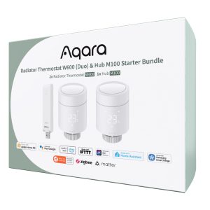 Aqara Radiator Thermostat W600 (Duo) & Hub M100 Starter Bundle