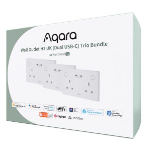 Aqara Wall Outlet H2 UK (Dual USB-C) Trio Bundle