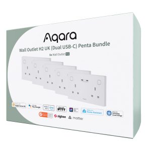 Aqara Wall Outlet H2 UK (Dual USB-C) Penna Bundle