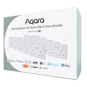 Aqara Wall Outlet H2 UK (Dual USB-C) Deca Bundle